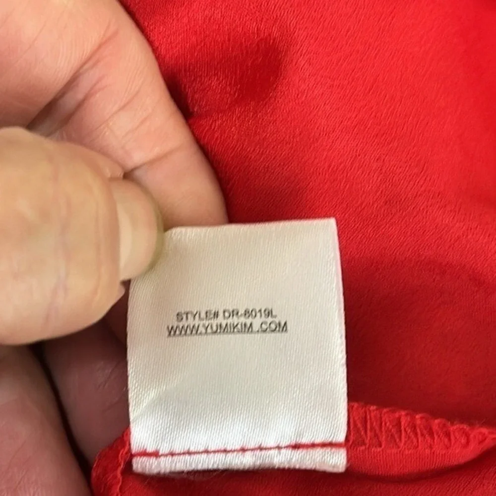 Yumi Kim Dress‎ Women's L Red Lace Save The Date New Bodycon - Picture 10 of 12